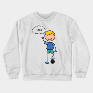 Hello Crewneck Sweatshirt